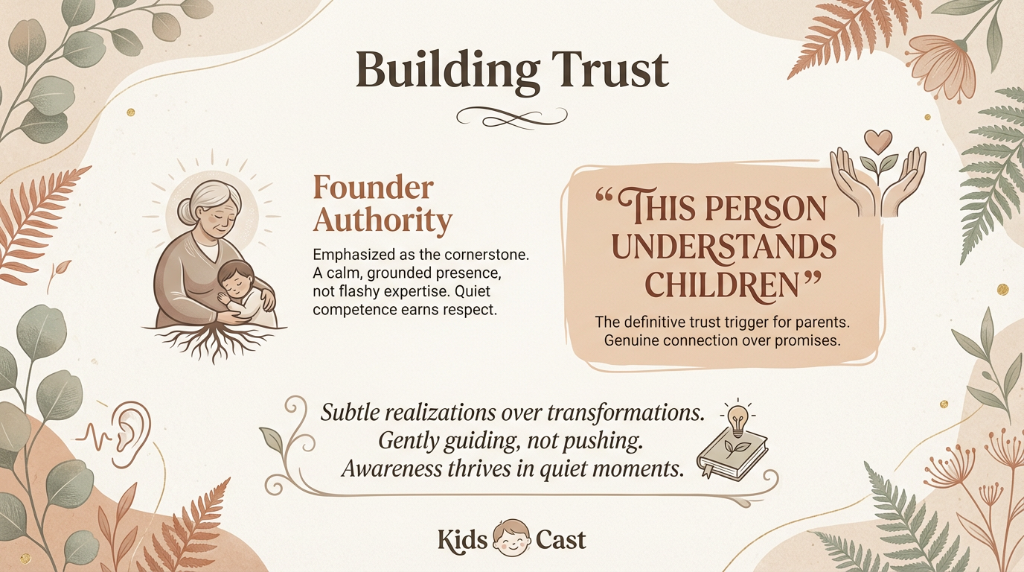 KidsCast trust and authority visual