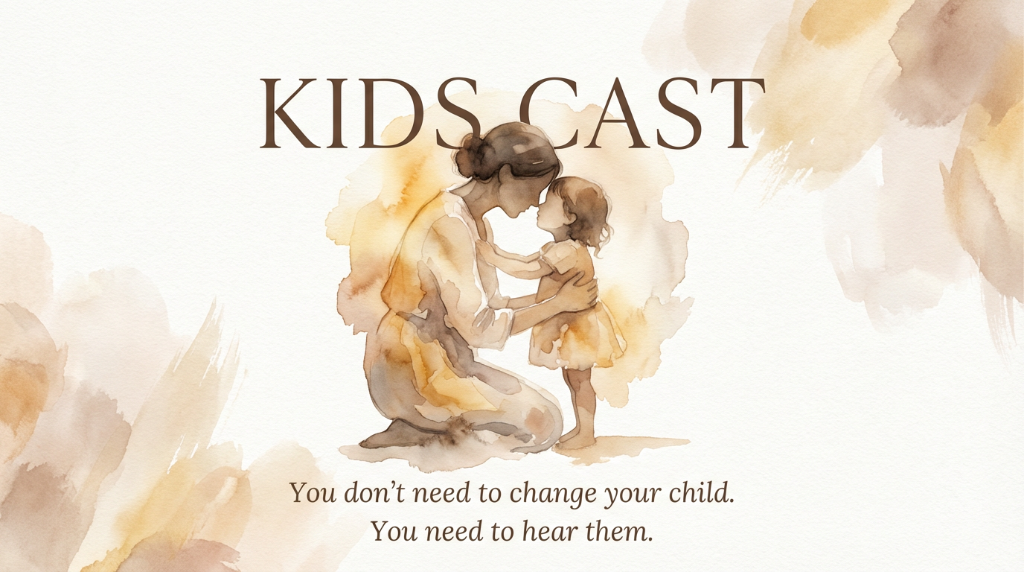 KidsCast mother and child watercolor